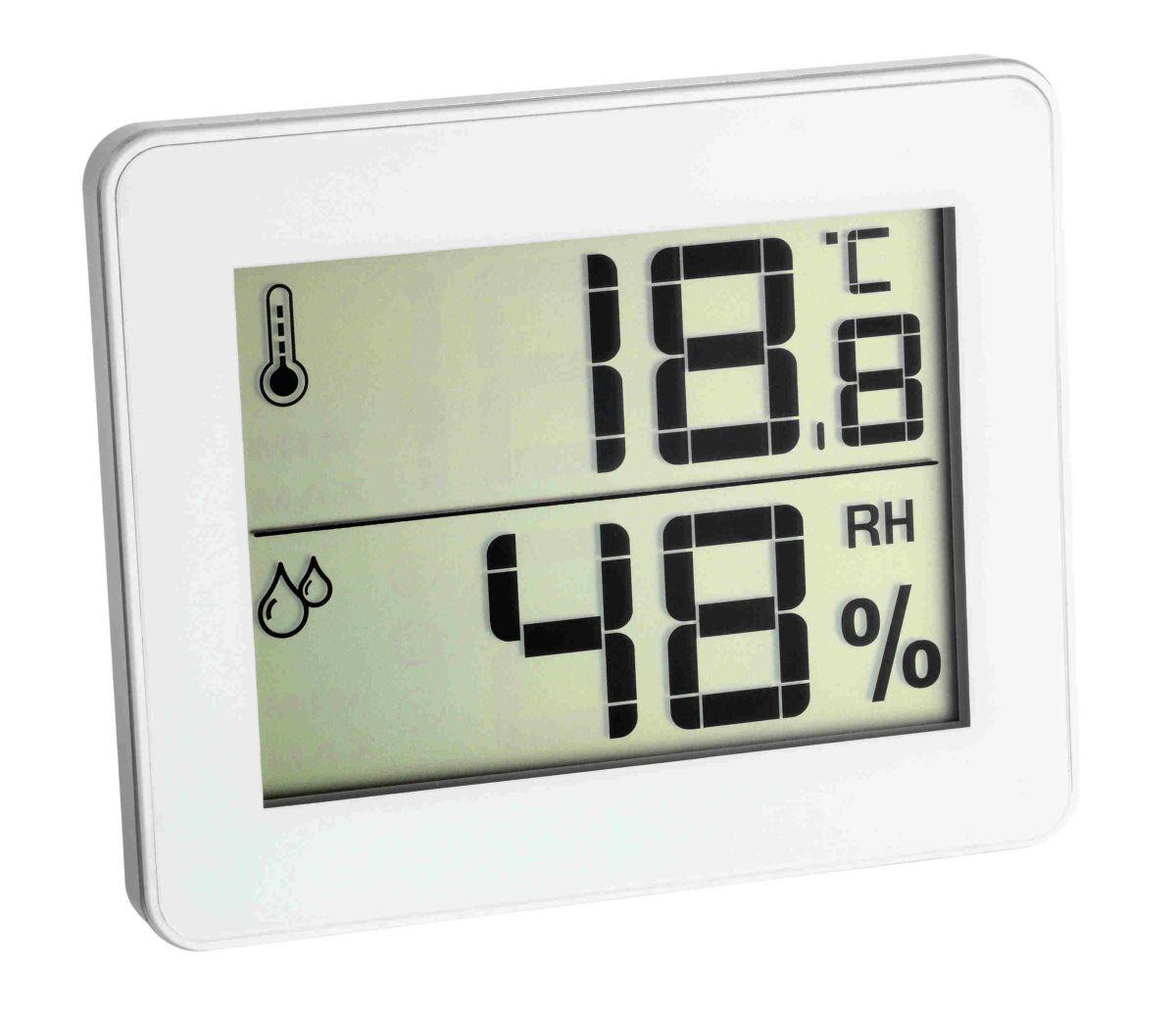 Digitální teploměr s vlhkoměrem TFA 30.5027.02 - bílý