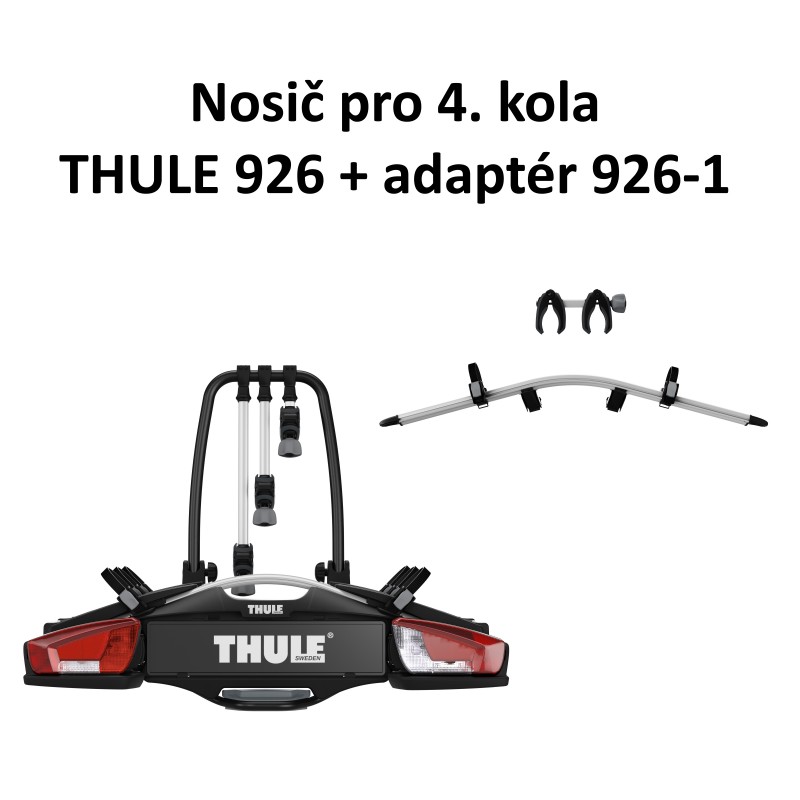 Půjčovna nosičů kol na tažné zařízení Thule pro 4 kola na 8 dnů